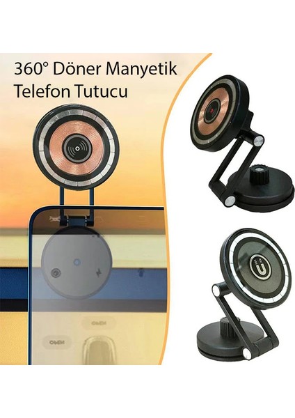 Ally Le-07 Torpido Üstü Araç Iç ve Masa Üstüi Magsafe Telefon TUTUCU-(5775) - M907K952-R6990 fiyatları