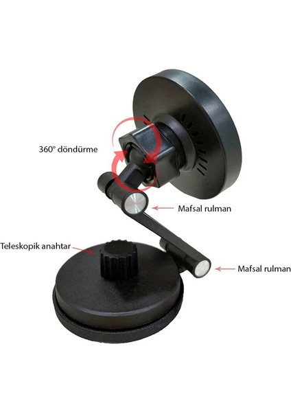 Ally Le-07 Torpido Üstü Araç Iç ve Masa Üstüi Magsafe Telefon TUTUCU-(5775) - M907K952-R6990 fırsatları