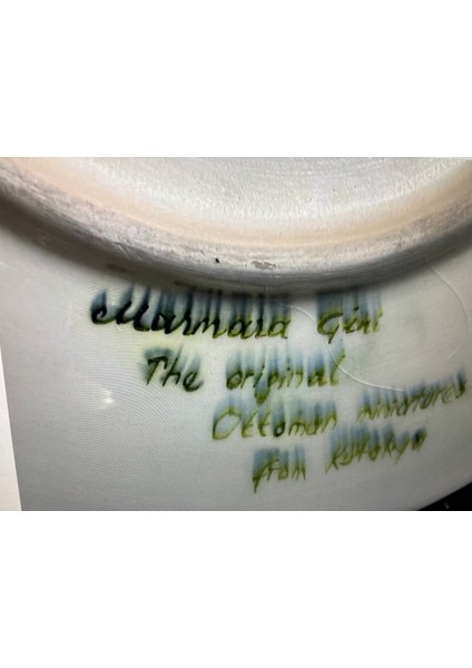 Marmara Çini Kütahya Seramik Tabak - Duvar Tabağı 25,5 cm Çapında indirimleri