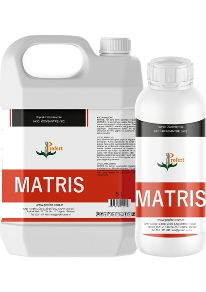 Matrıs 1 Lt – Toprak Yumuşatıcı, Kaymak Kırıcı ve Taban Taşı Delici | Kök Gelişimini Artıran Özel Formül