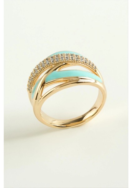 Xuping Karışık Mineli Lüks Çelik Yüzük modelleri