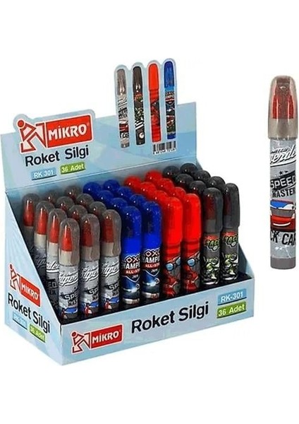 Mikro Silgi RK-301 Roket 36’lı Kutu
