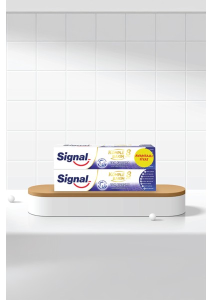 4 Adet Signal Diş Macunu Komple Bakım 8 Etki 2X75 ml fiyatları