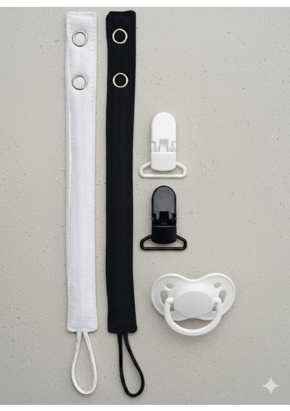 Siyah-Beyaz Emzik Askısı Seti