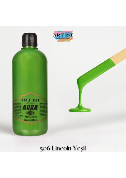 Aura Tombul Metalik ve Sedefli Boya 500ML - 506 Lincoln Yeşil