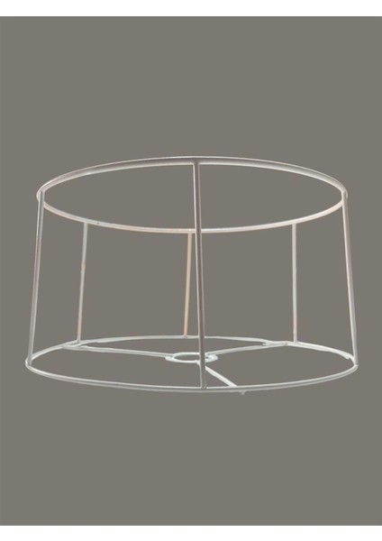 Kısa Konik Lambader Teli , Iskeleti Beyaz Statik Boyalı - E27 (35 Cm) modelleri