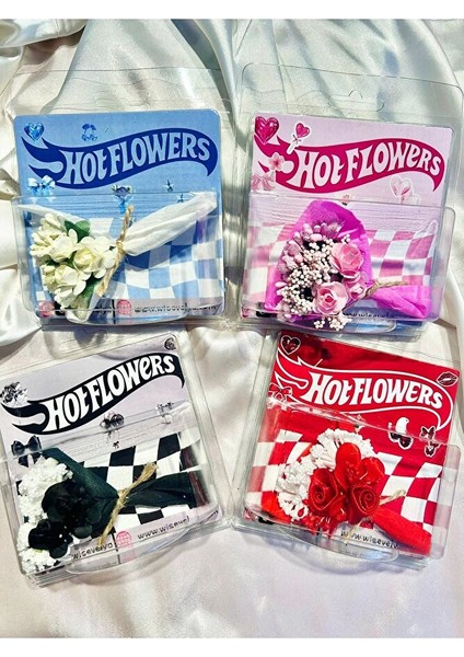 Hot Flowers Dekoratif Mini Çiçek Buketi – Renkli Hediyelik Yapay Çiçek (Tekli Rastgele)