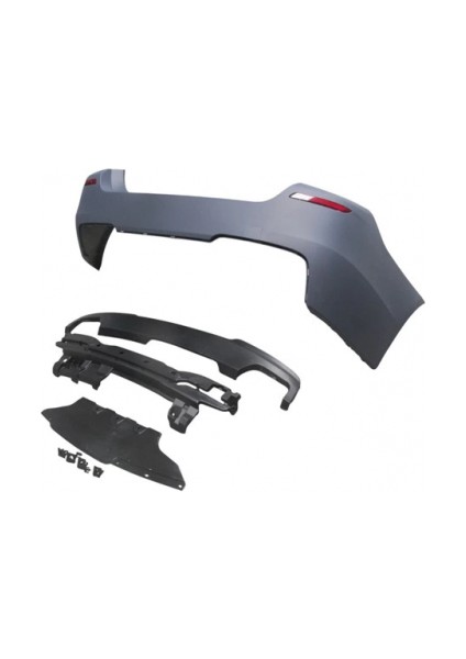 Bmw 5 Serı- 5 Serisi- 2010-2016 Arka Tampon Astarlı (Sen.yuvalı/reflektörlü/karlıklı/sok Emici) M550I/LCI Oem No (A51128048594S5)