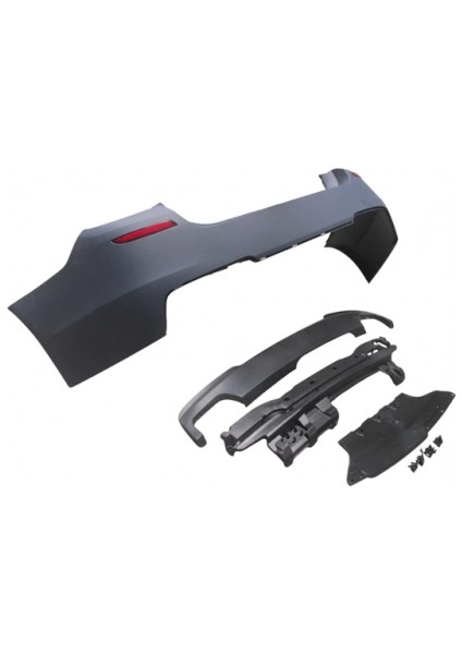 Bmw 5 Serı- 5 Serisi- 2010-2016 Arka Tampon Astarlı (Sen.yuvalı/reflektörlü/karlıklı/sok Emici) M550I/LCI Oem No (A51128048594S5) modelleri