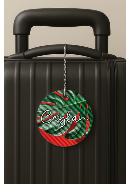 Kişiye Özel Isim Soyisim Kelime Yazılı Pleksi Bavul Etiketi Valiz Etiketi Isim Tasarim 78