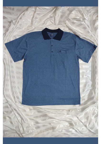 Erkek Polo Yaka Cepli Büyük Beden T-Shirt