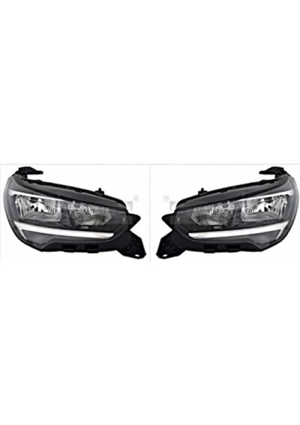 Opel Corsa- F- 2020-2023 Far Lambası Sağ Ledsız (E Marklı)(Tw) Oem No (9829465380)