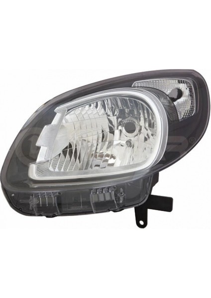 Renault Kangoo Iı 2013- Far Sol Siyah Çerçeveli Manuel Oem No (260607949R)