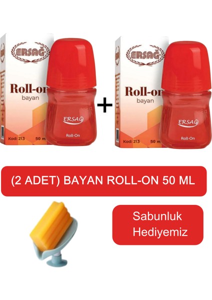 Bayan (2ADET) Roll-On 50 ml - Sabunluk Hediyemiz 213-05
