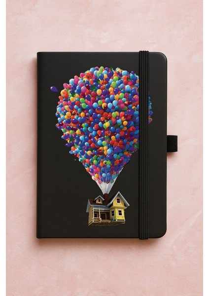 Promosyon Tarihsiz Premium Termo Defter Desenli 192 Yaprak - Balonlu Ev