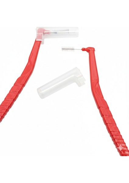 Arayüz Fırçası Diş Arası Arayüz Fırçası L Tipi Diş Ara Fırçası 6 Adet Kırmızı 0,50MM fırsatları