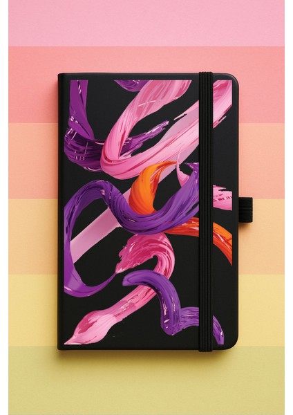 Gala Sanat Baskılı Tarihsiz Yuvarlak Köşeli Desenli Uv Termo Defter