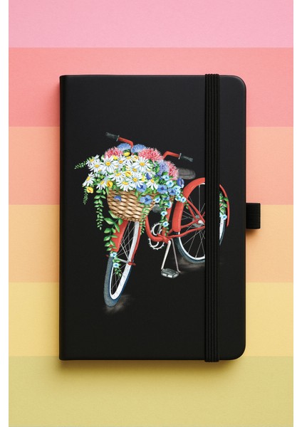 Bisiklet Baskılı Tarihsiz Yuvarlak Köşeli Desenli Uv Termo Defter