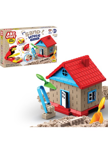 2 Adet Dedeart Craft Inşaat Kinetik Kum Ev Seti 750 Gr. fiyatları