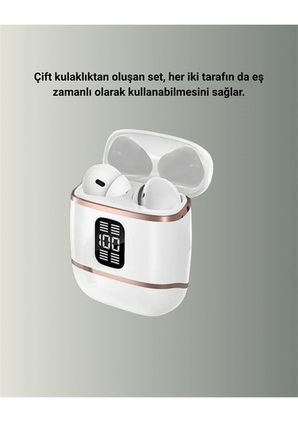 Kulakiçi Bluetooth Kulaklık V5.3 – 4’lü Set, Dijital Ekranlı, Gürültü Engelleme modelleri