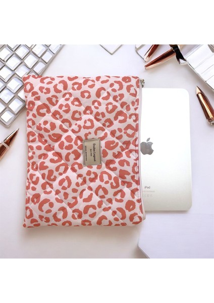 Laptop Tablet Çantası 11-12 Inç Uyumlu Leopar Desenli