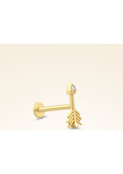 0,01 Karat Pırlanta Taşlı Ok Piercing fiyatları