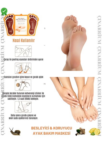 Ayak Peeling Maskesi 1’li – Soyulma Etkili, Ölü Deri Temizleyici ve Pürüzsüzleştirici Bakım fırsatları