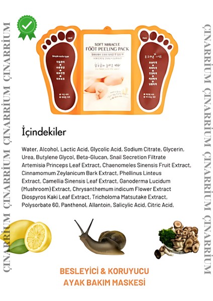 Ayak Peeling Maskesi 1’li – Soyulma Etkili, Ölü Deri Temizleyici ve Pürüzsüzleştirici Bakım indirimleri