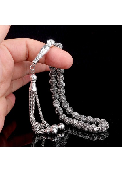 Kararma Yapmayan Metal Nokta Desen Model Tesbih