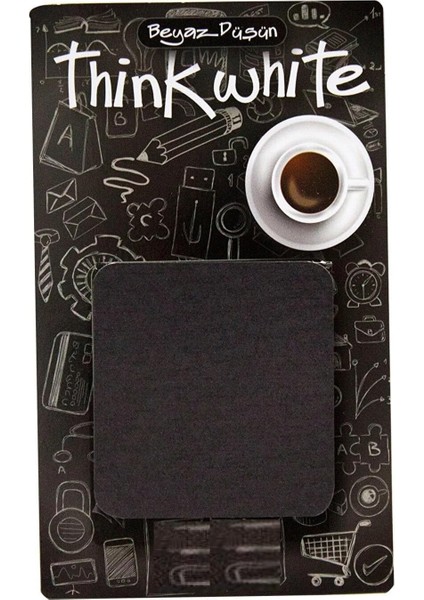 Siyah Baskılı Yapışkanlı Not Kağıdı 100 Yaprak (Kalemsiz)