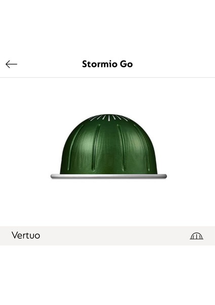 Stormio Go Vertuo Kapsül Kahve 10 Lu (Vertuo Makineler Için Uygundur)