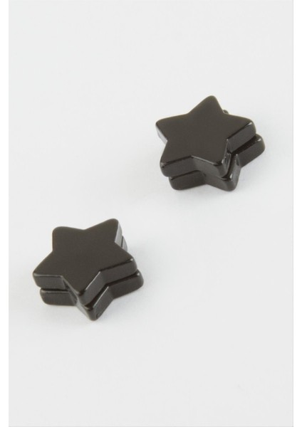 Nrzsnt Yıldız Mıknatıslı Küpe-Gümüş Rengi fiyatları