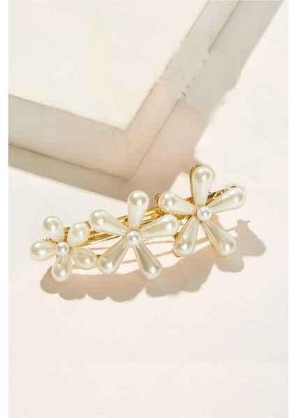 Kadın Incili Çiçek Metal Toka fiyatları