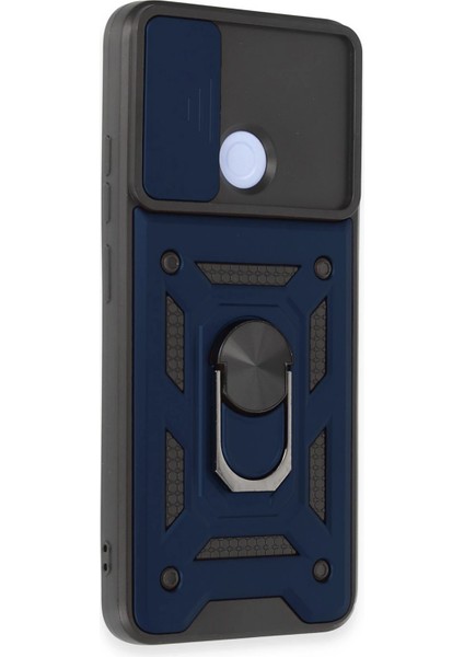 Nrzsnt Newface Xiaomi Redmi 12C Kılıf Pars Lens Yüzüklü Silikon - Lacivert fiyatları