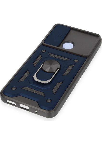 Nrzsnt Newface Xiaomi Redmi 12C Kılıf Pars Lens Yüzüklü Silikon - Lacivert indirimleri