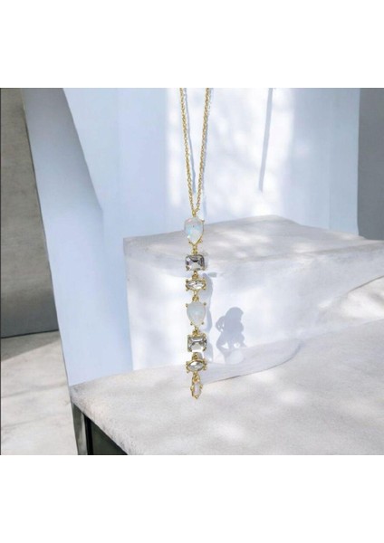 Y Dekolte Çelik Kolye