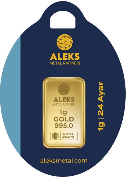 Agakulche 1 gr 995 24 Ayar Amr Külçe Altın