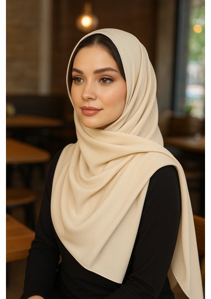 Premium Soft Pamuk Saten Şal | Dökümlü, Kaymaz, 4 Mevsim