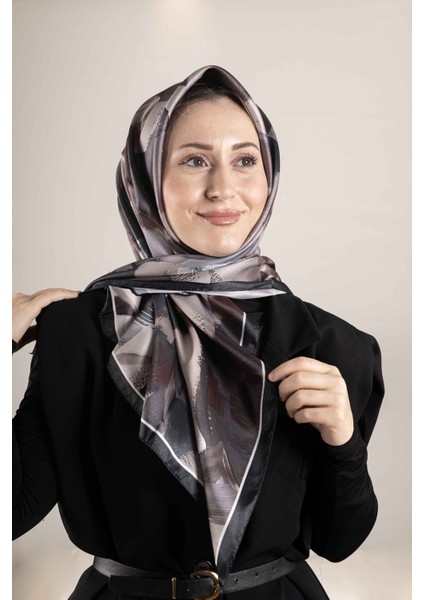 Dijital Kristal Desenli Eşarp 95x95 – Pastel Desen-2 modelleri