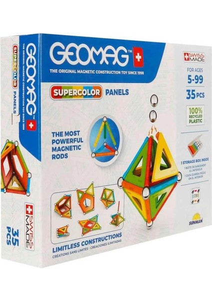 Bfs 0377 Renkli Manyetik Zeka Oyunu 35 Parça -Sunman