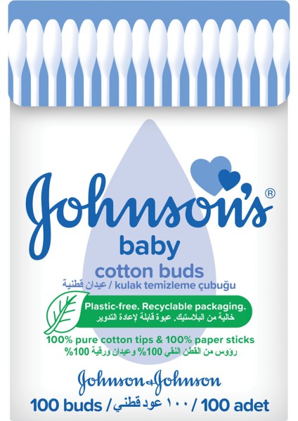 Johnson's Kulak Çubuğu 100'LÜ 2 Adet