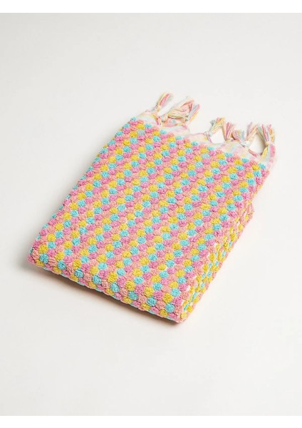 Polka Dot Pembe Yüz Havlusu modelleri