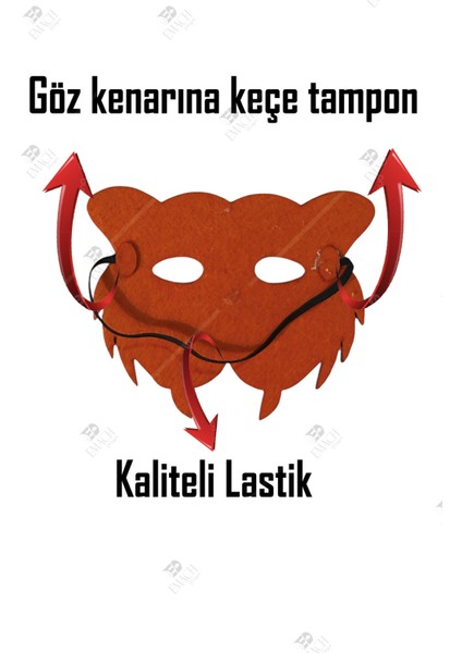 Kaplan Maske Kaliteli Keçe Hayvan Figürlü Maske fırsatları