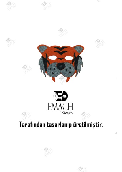 Kaplan Maske Kaliteli Keçe Hayvan Figürlü Maske indirimleri