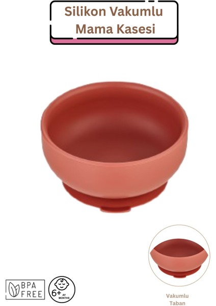 Silikon Vakumlu Mama Kasesi - Kiremit Rengi