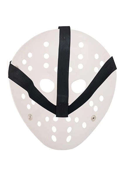 Bfs Nessiworld Beyaz Renk Kırmızı Çizgili Tam Yüz Hokey Jason Maskesi Hannibal Maskesi indirimleri