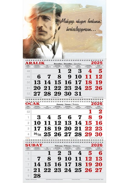 2026 Yılı Gemici Takvimi-Özdemir Asaf