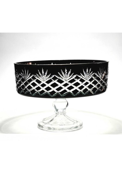 El Yapımı Kristal 25 cm Püskül Desenli Meyvelik Dekoratif Sunumluk Kase fırsatları
