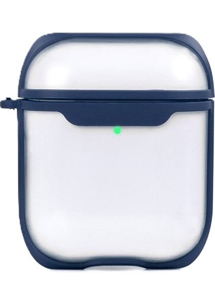 Apple Airpods 1. ve 2. Nesil Uyumlu Buzlu Transparan Renkli Çizgili Kılıf Bumper Koruma Kabı Hybrid fiyatları