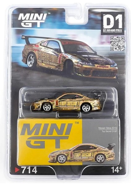 Nessiworld Gt 1/64 Nissan Silvia (S15) Top Secret D1GP - Blister Paket fiyatları